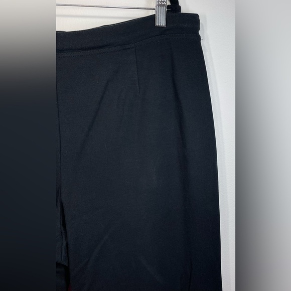 Eileen Fisher Woman Black Stretch Pull on Slim Fit Crepe Pants Size 1X Lagenlook - Picture 3 of 8